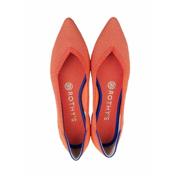 Rothys The Point Women's Size 6 US Persimmon Pointed Toe Slip on Flats Shoes - Picture 3 of 4